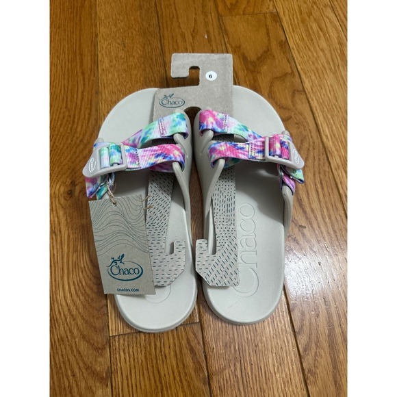 New women's Chaco Women's Sandal Slides Tie Dye Adjustable Straps Size 6 - Picture 1 of 5